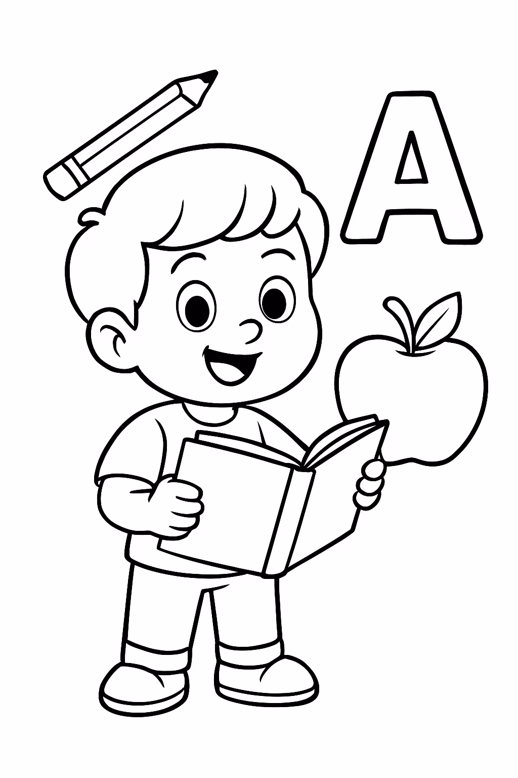 Atividade portugues para colorir — desenho para imprimir