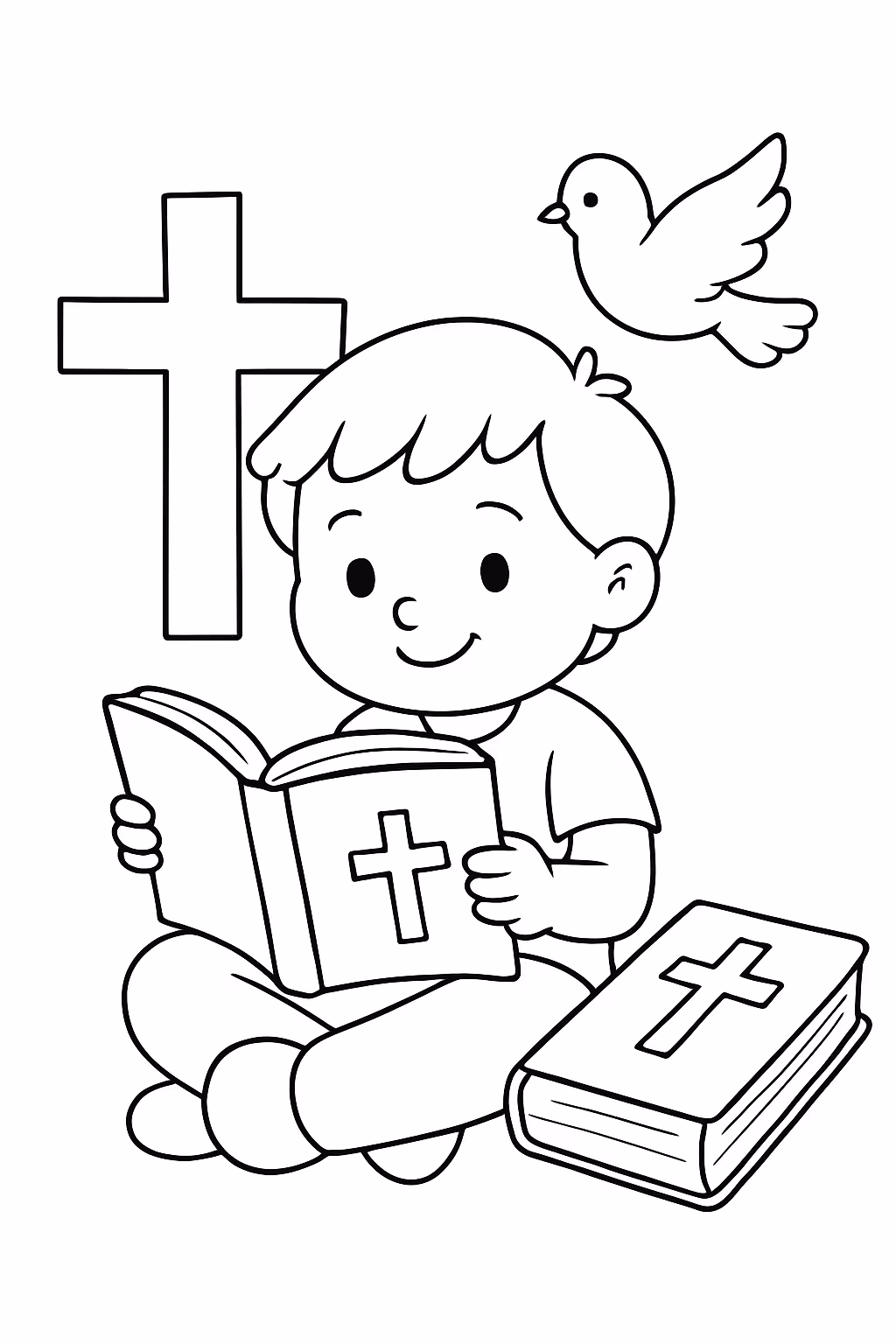 Atividades biblicas infantil sobre a biblia para colorir — desenho para imprimir