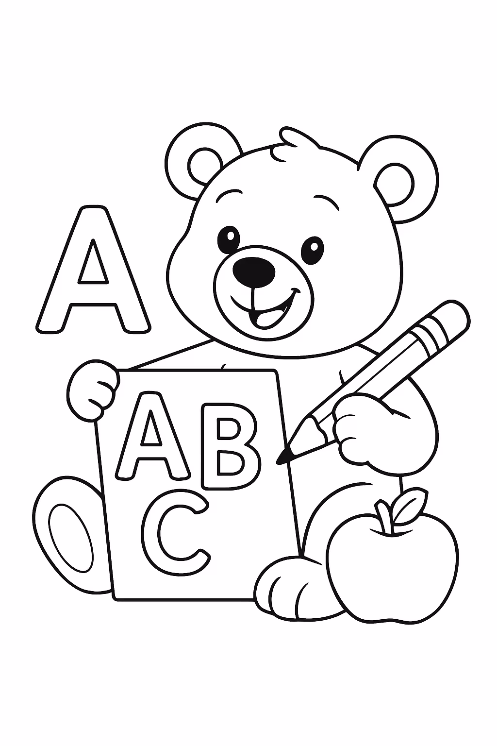 Atividades do abc para colorir — desenho para imprimir