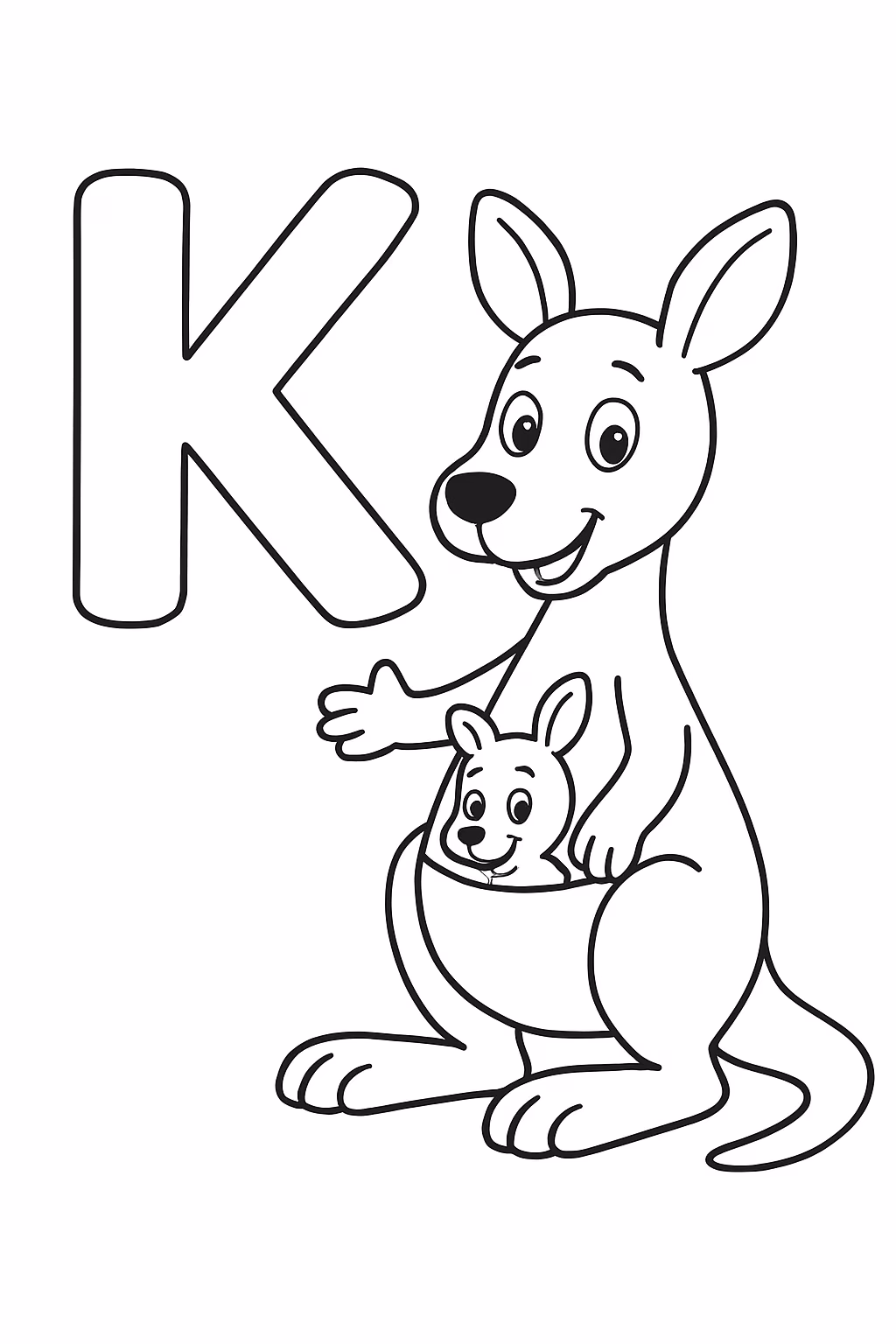 Atividades letra k para colorir — desenho para imprimir
