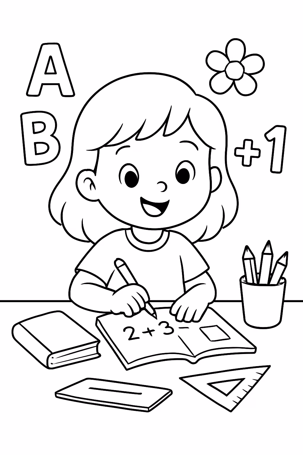 Atividades crinca de ano para colorir — desenho para imprimir