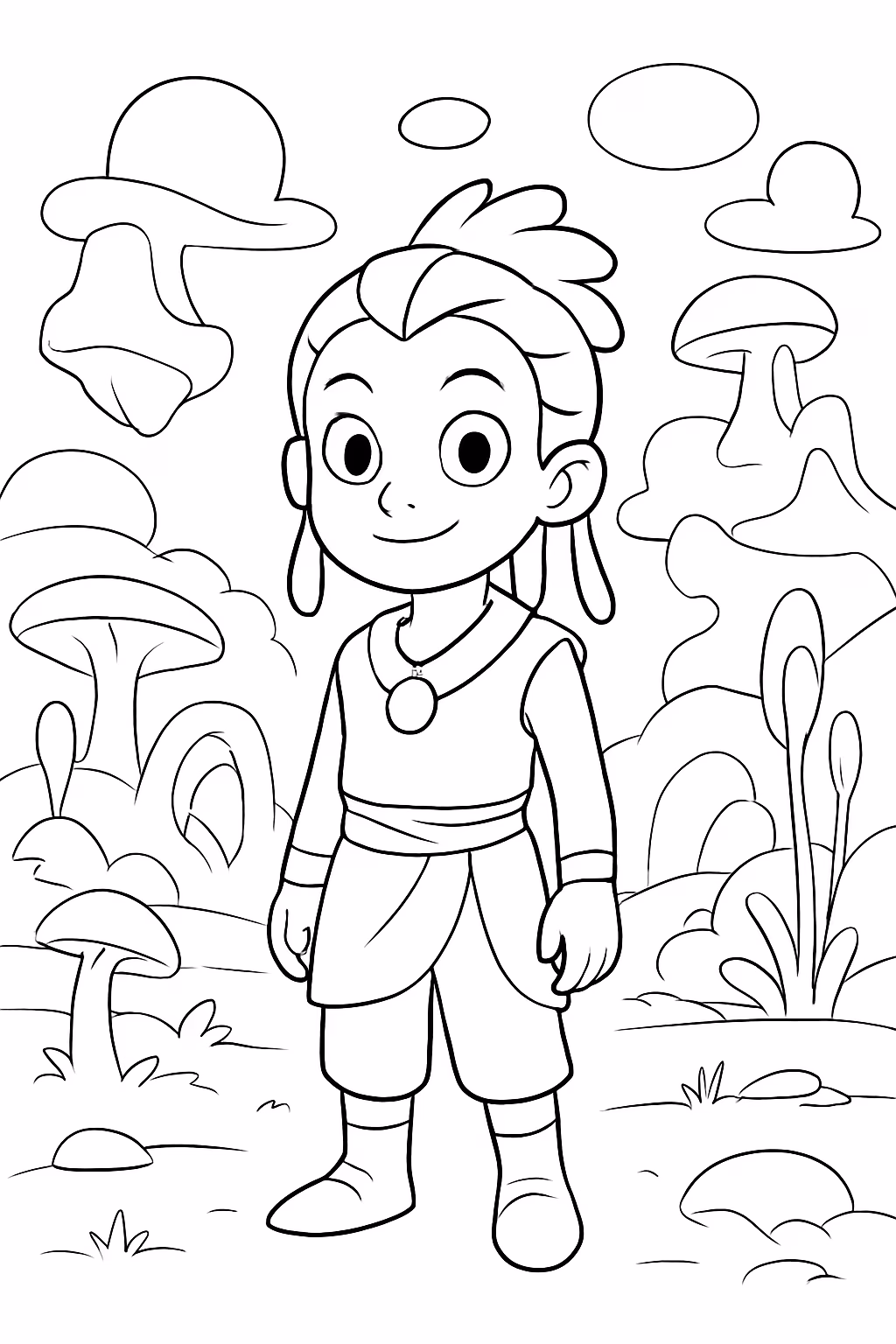 Avatar world para colorir — desenho para imprimir