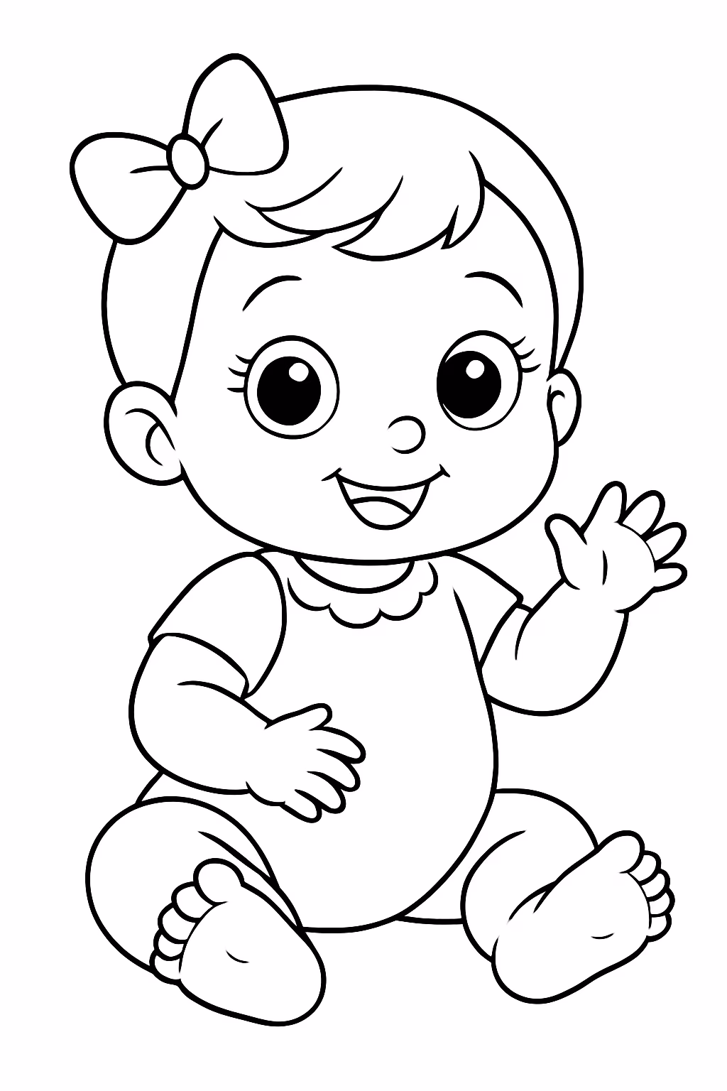 Baby alive para colorir — desenho para imprimir