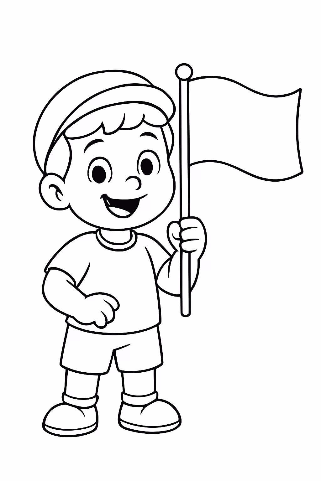 Bandeiras para colorir — desenho para imprimir