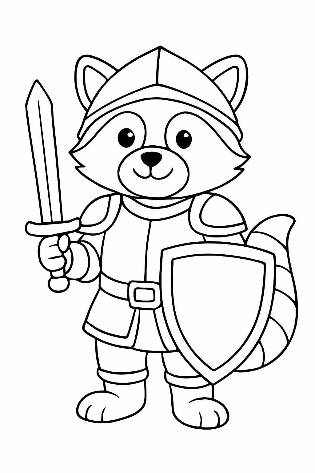 Bardo paladino para colorir — desenho para imprimir
