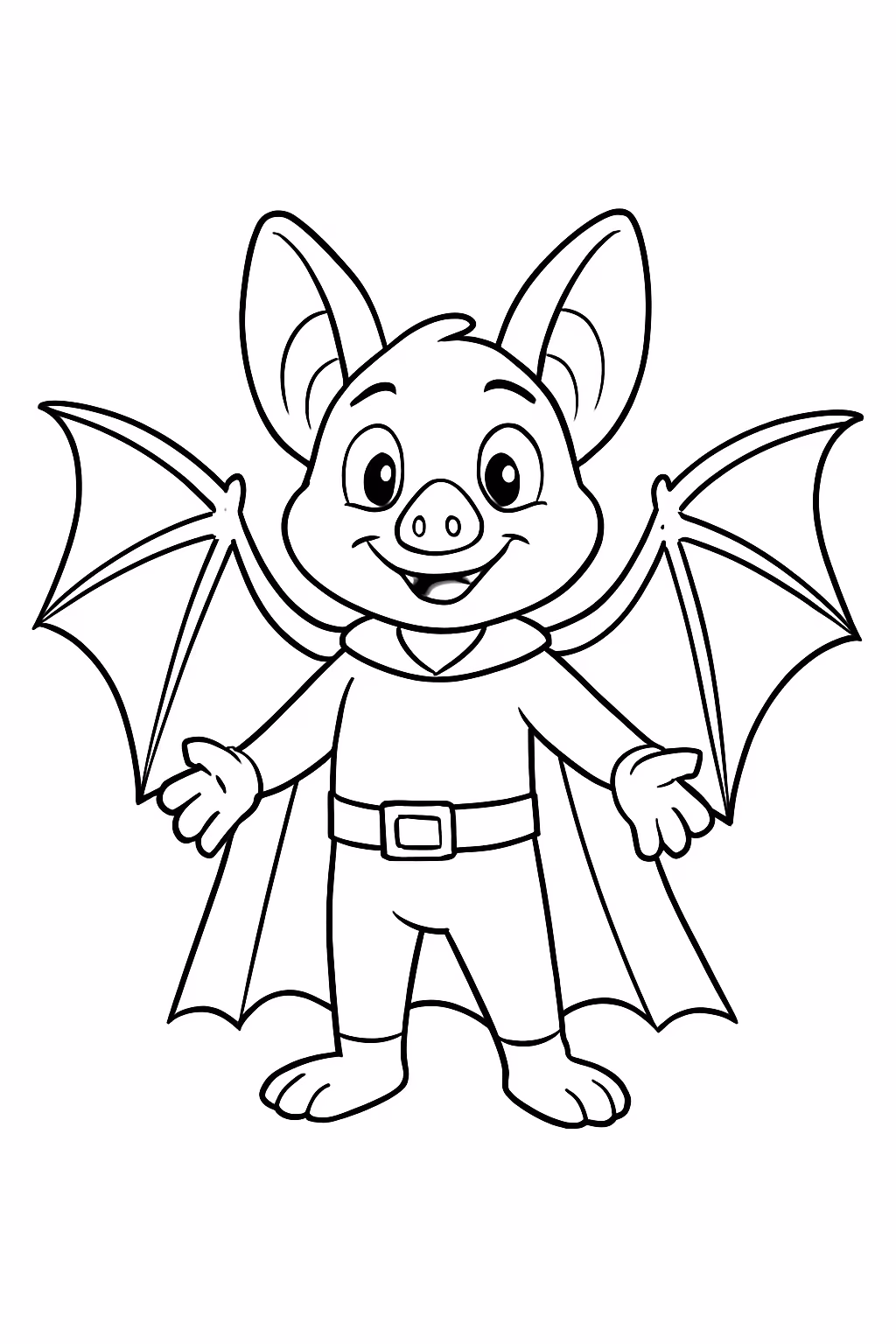Batimam para colorir — desenho para imprimir