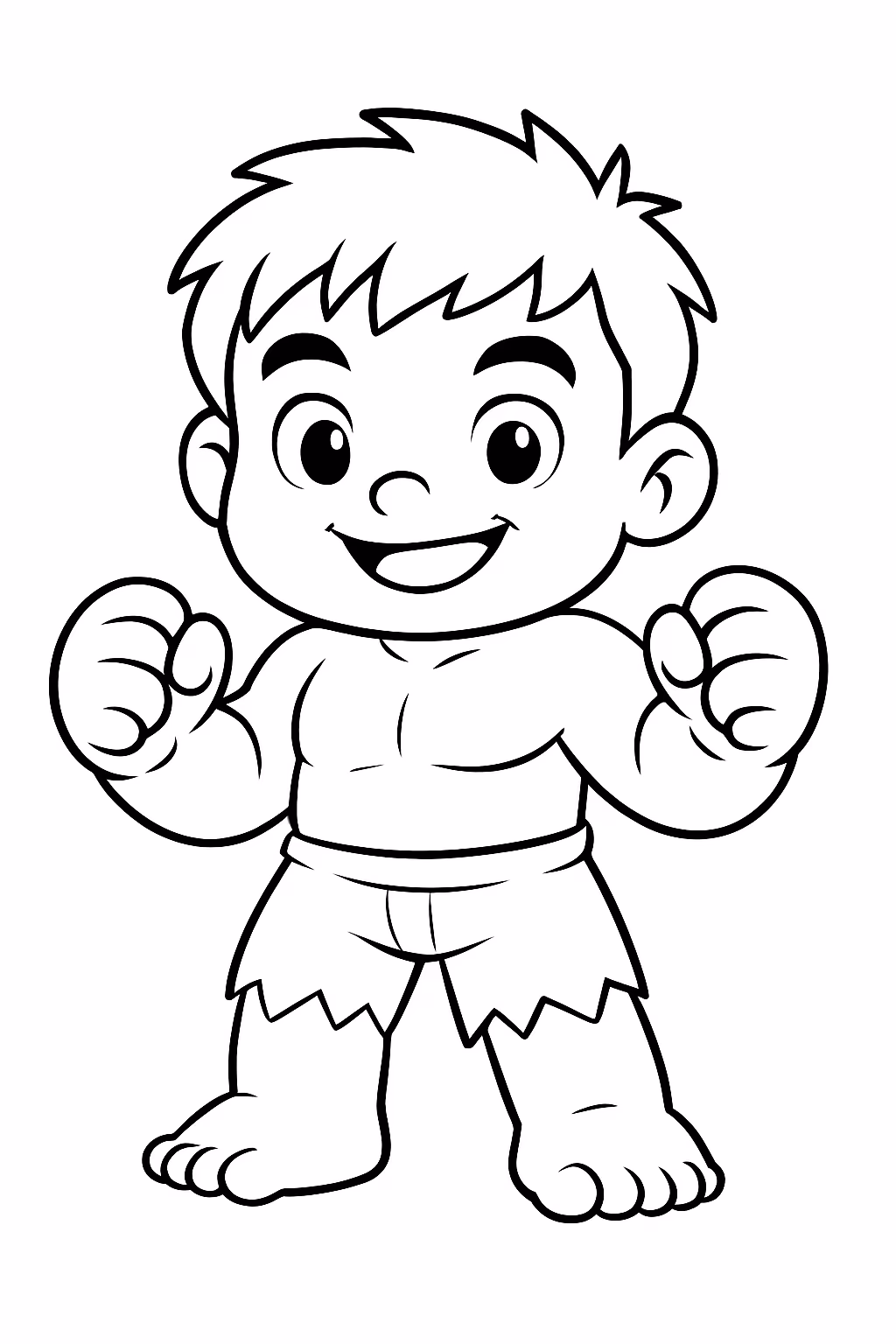 Bebe hulk para colorir — desenho para imprimir