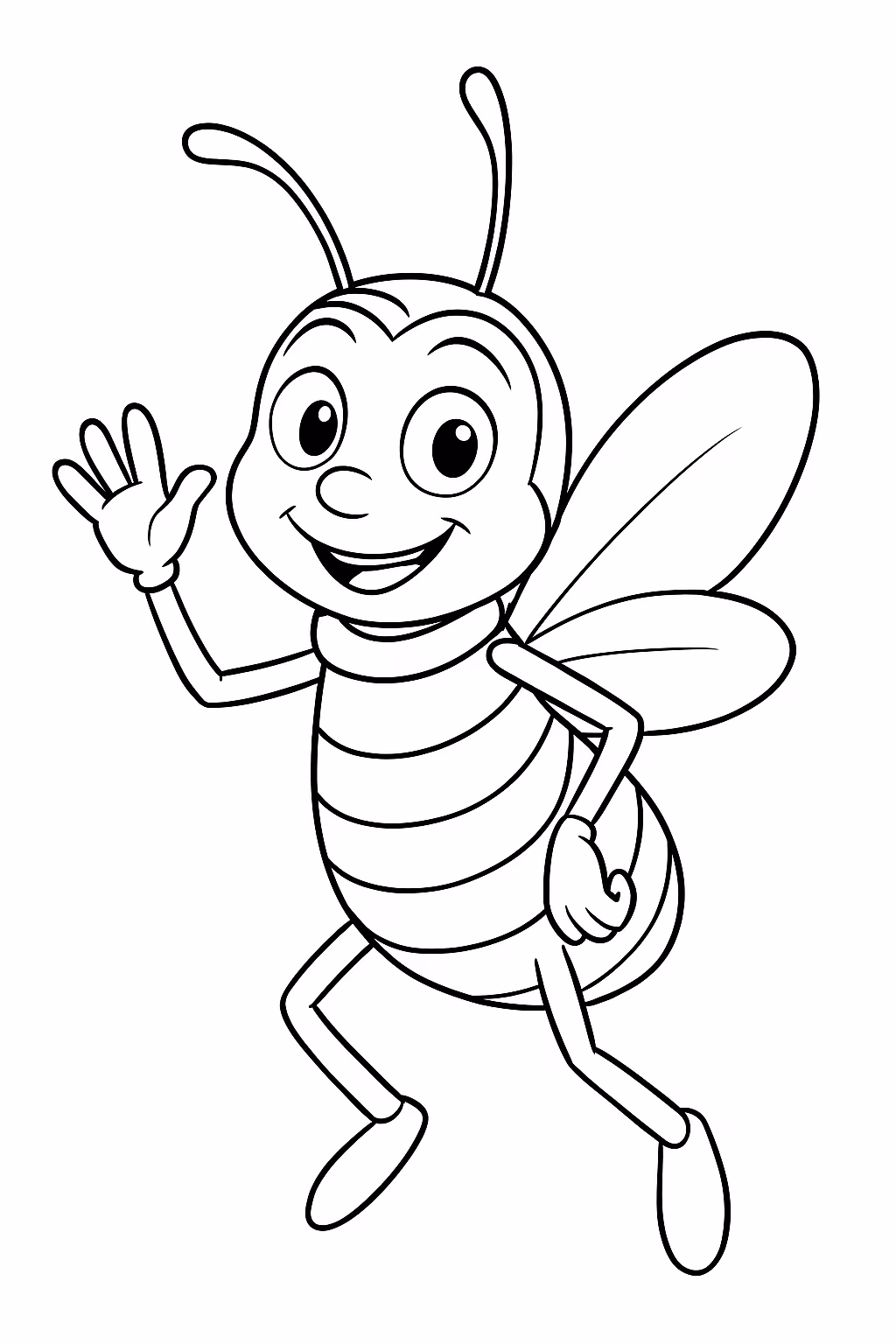 Bee movie para colorir — desenho para imprimir