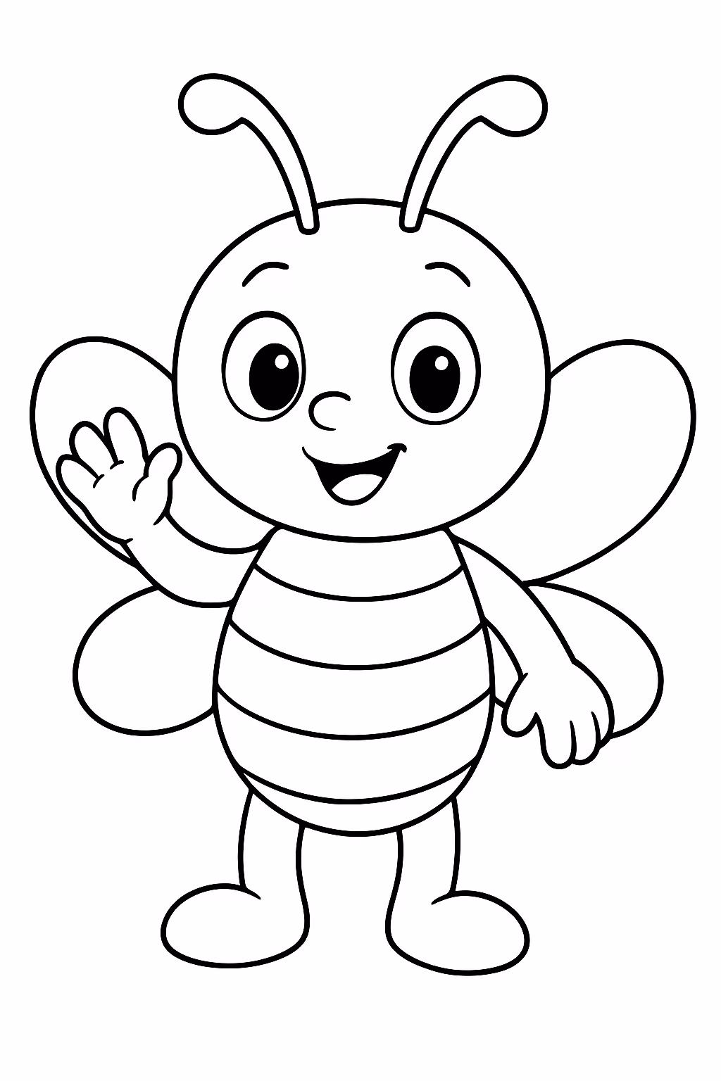 Been para colorir — desenho para imprimir