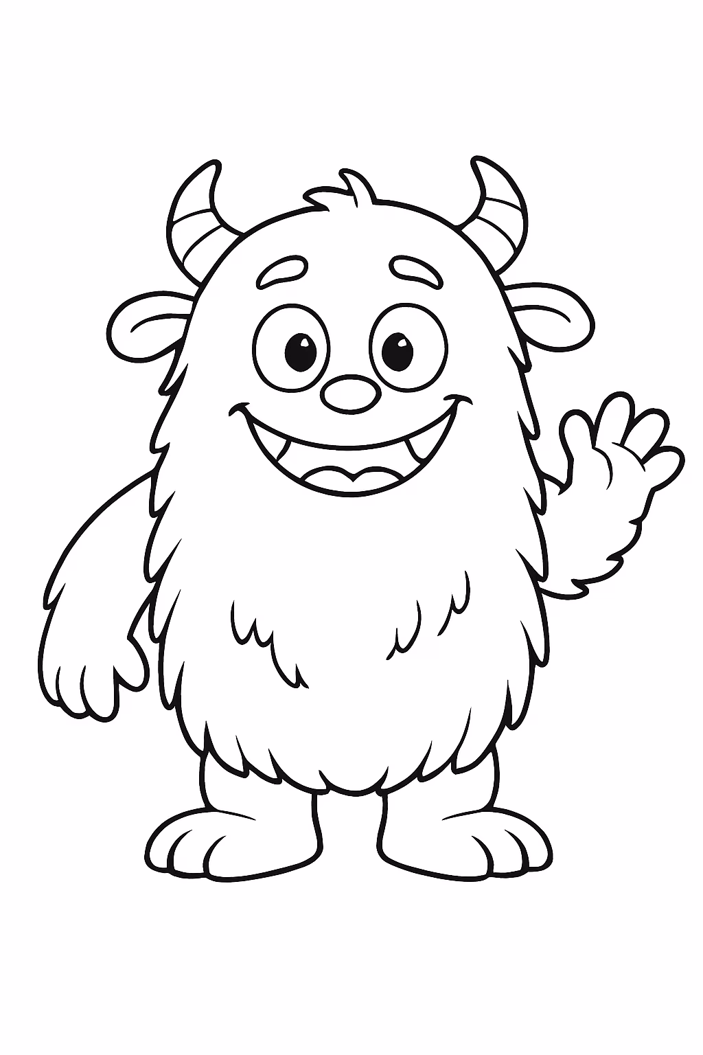 Besta para colorir — desenho para imprimir