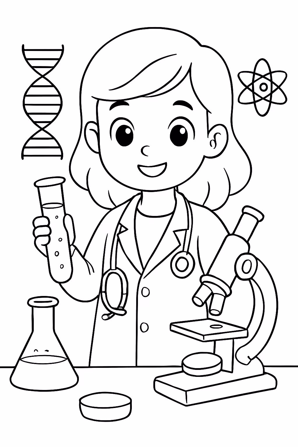 Biomedica para colorir — desenho para imprimir