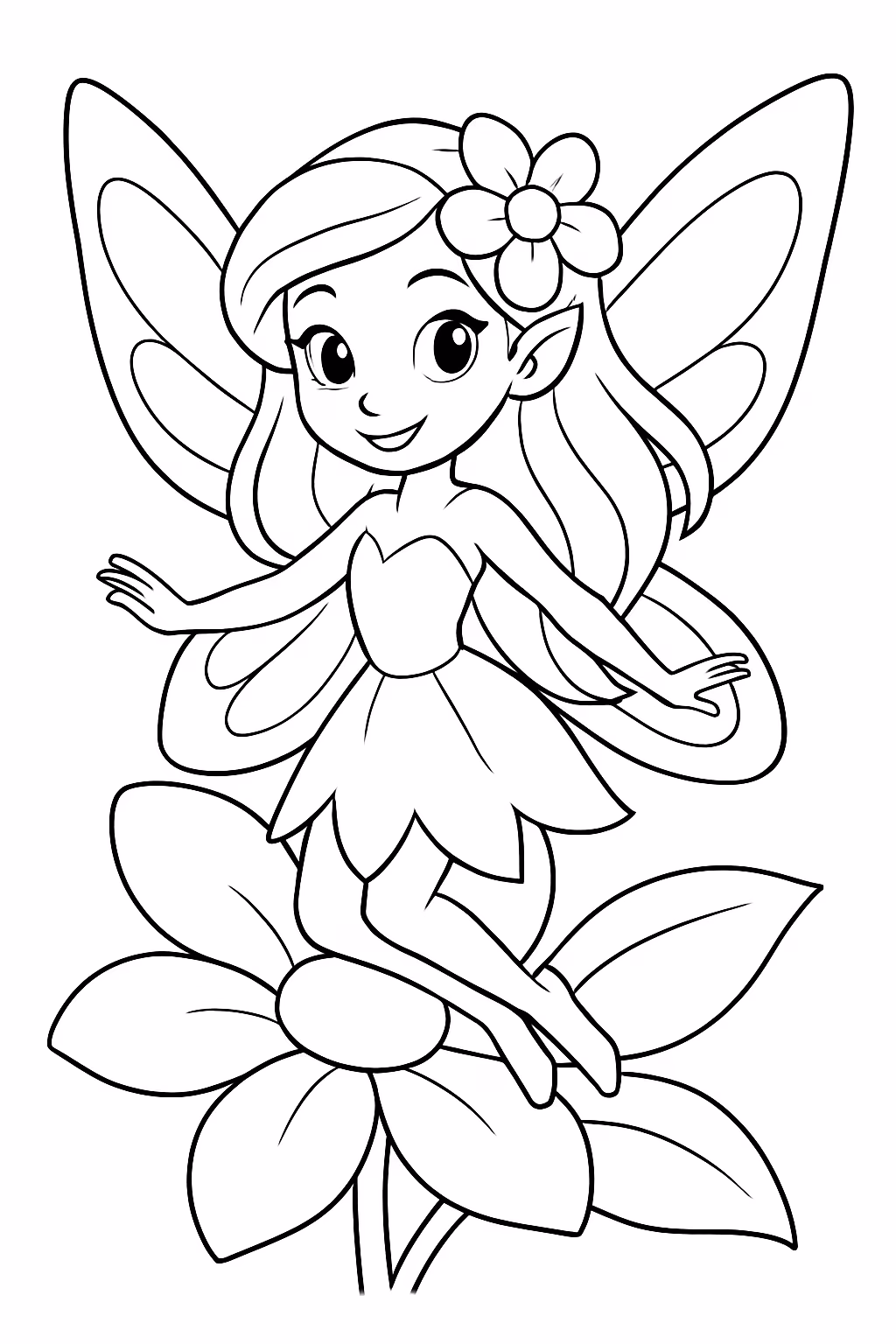 Bloom para colorir — desenho para imprimir