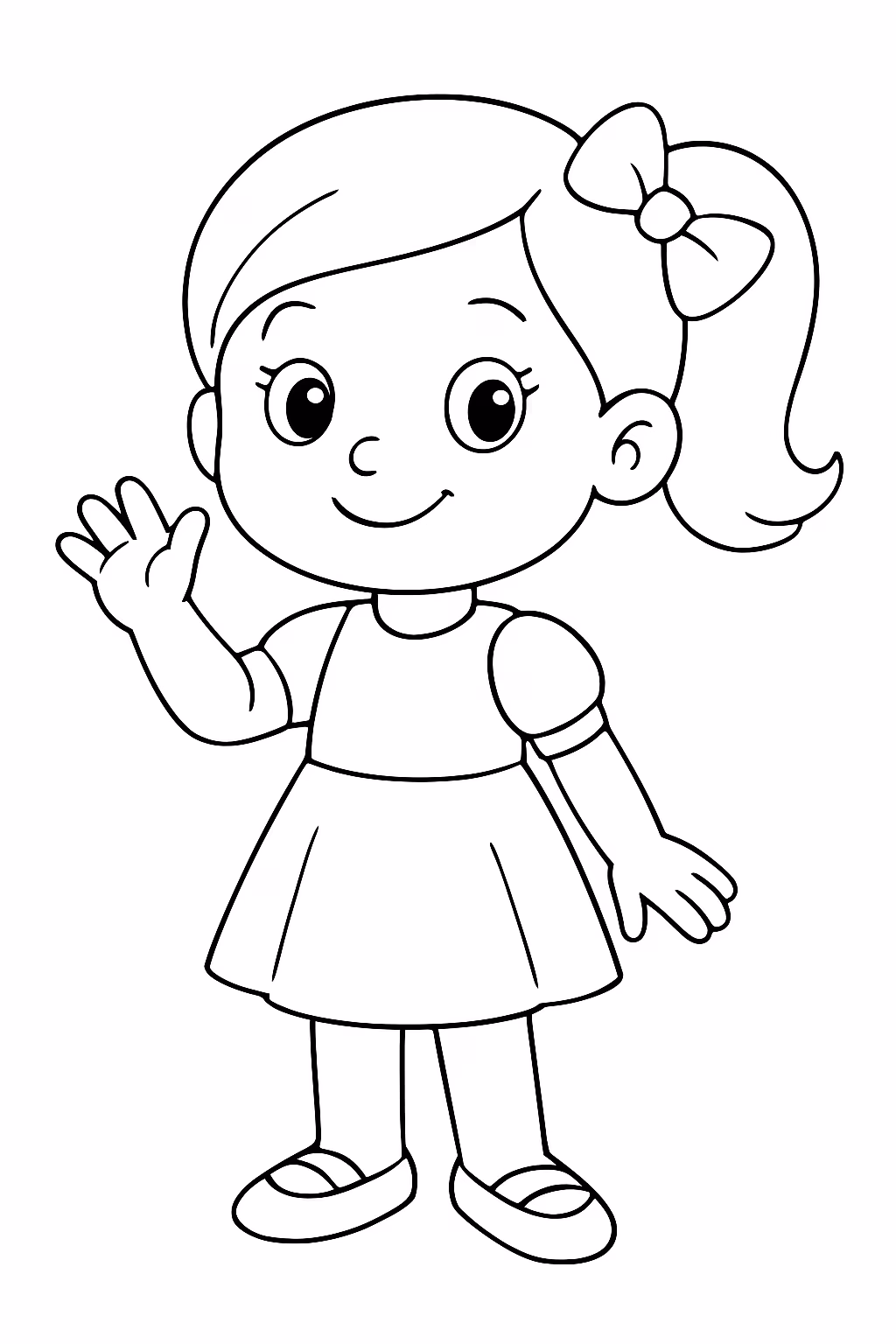 Bob goods de menina para colorir — desenho para imprimir