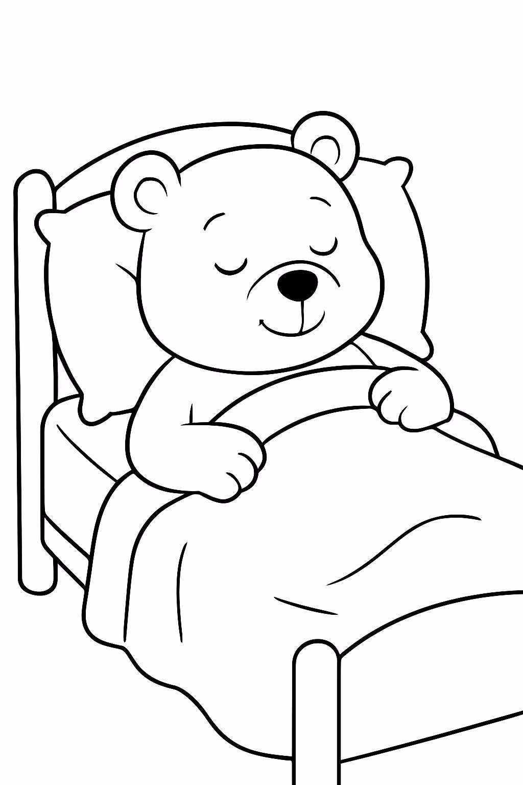 Bobbie goods dormindo para colorir — desenho para imprimir