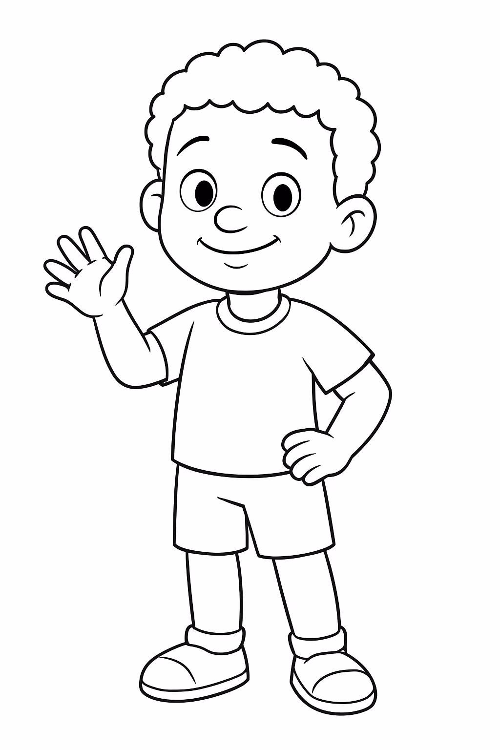 Boi da cara preta para colorir — desenho para imprimir