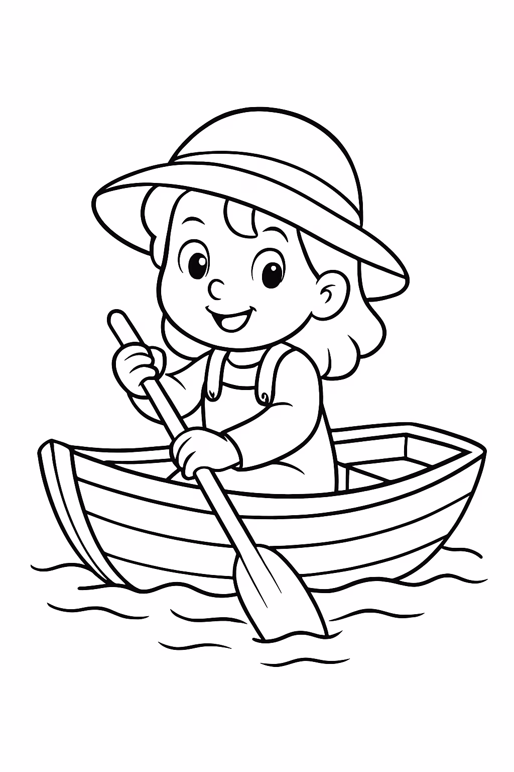 Boiaderinha para colorir — desenho para imprimir