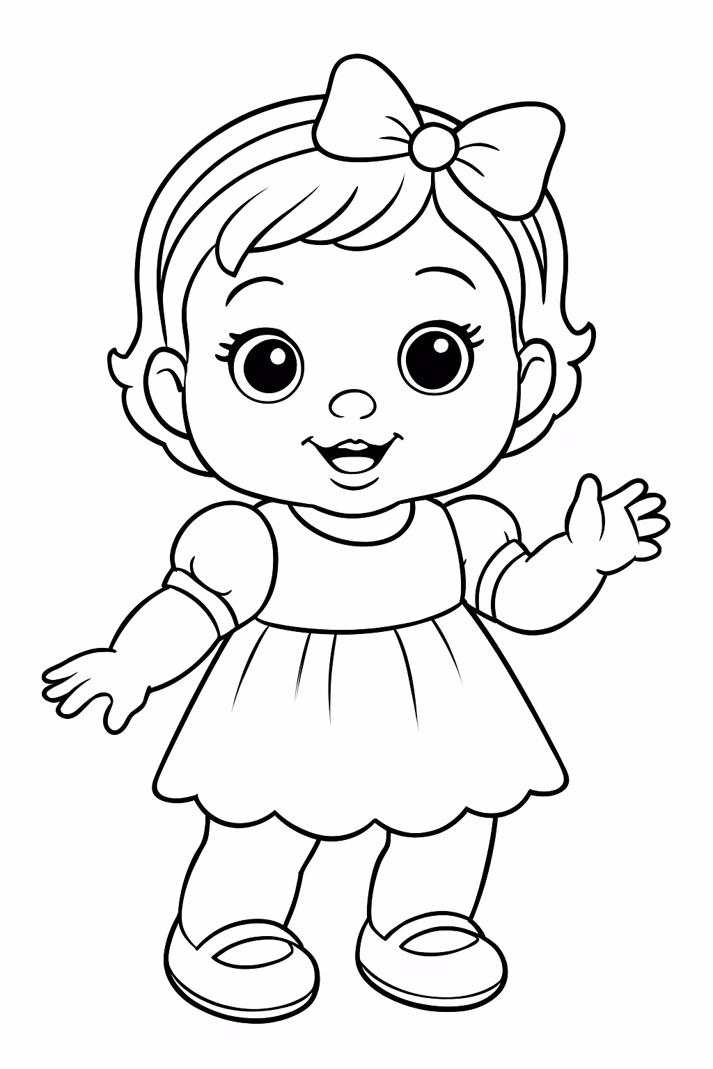 Bonecas baby alive para colorir — desenho para imprimir