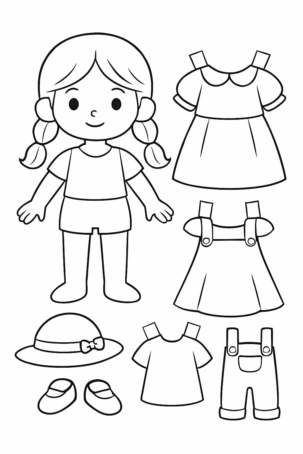 Desenhos de Bonecas para Montar