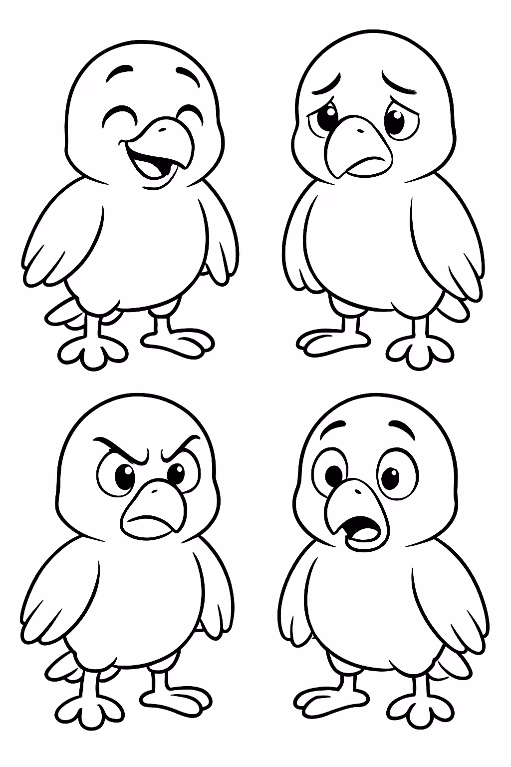 Boobie goods com emocoes para colorir — desenho para imprimir