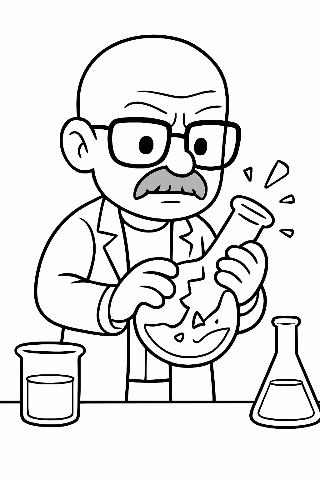 Breaking bad para colorir — desenho para imprimir
