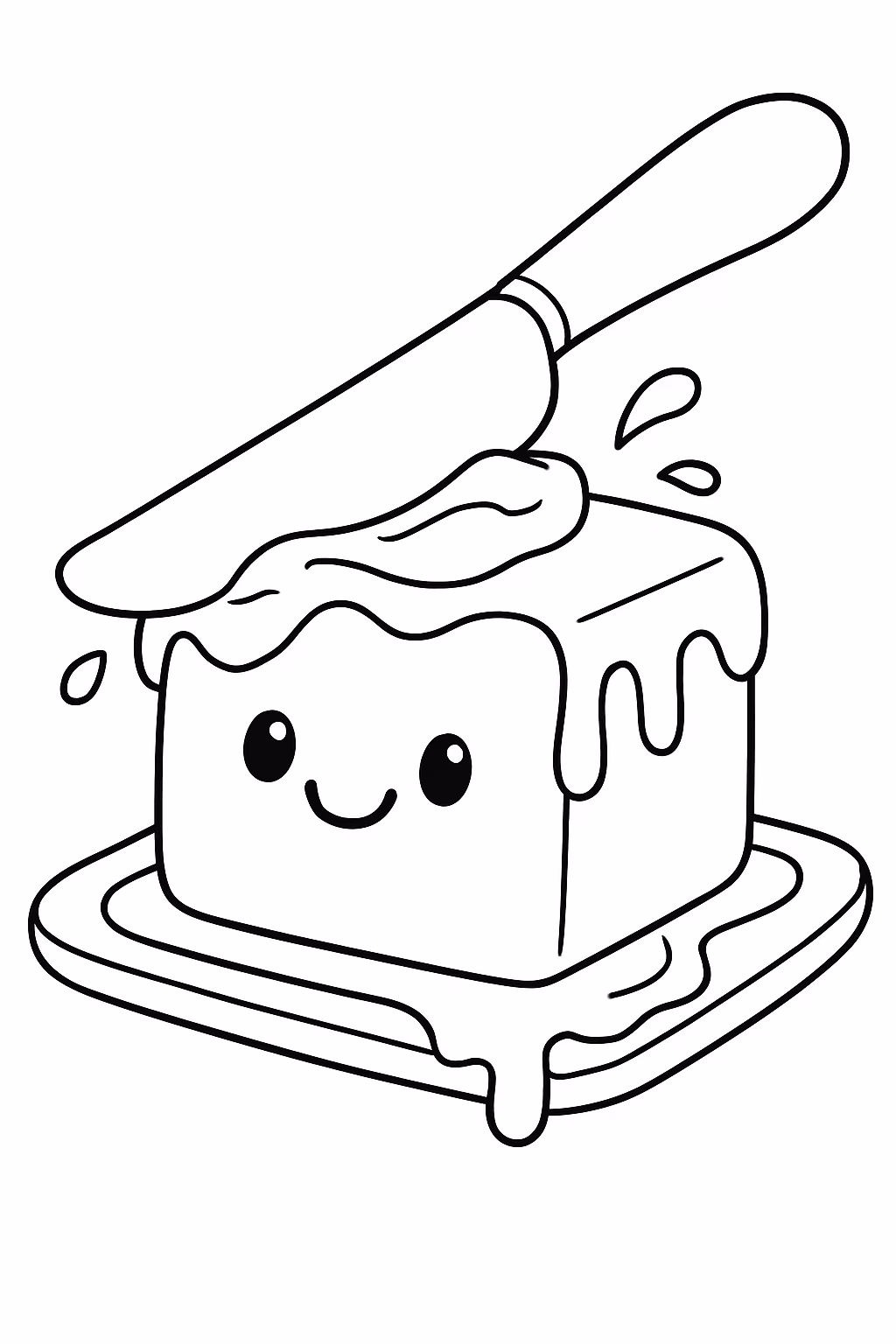 Butter squish para colorir — desenho para imprimir