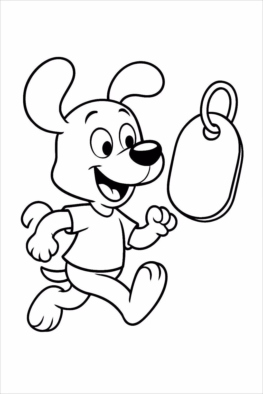 Caca pala para colorir — desenho para imprimir