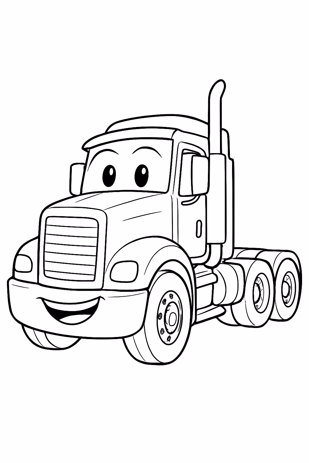 Caminhao bicuda casamba para colorir — desenho para imprimir