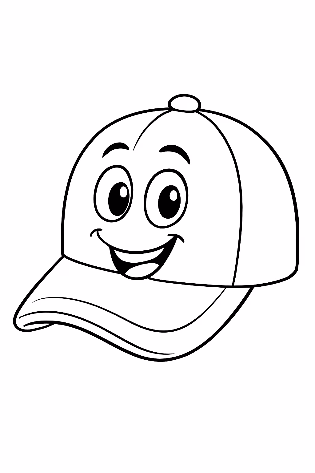 Caps infantil para colorir — desenho para imprimir
