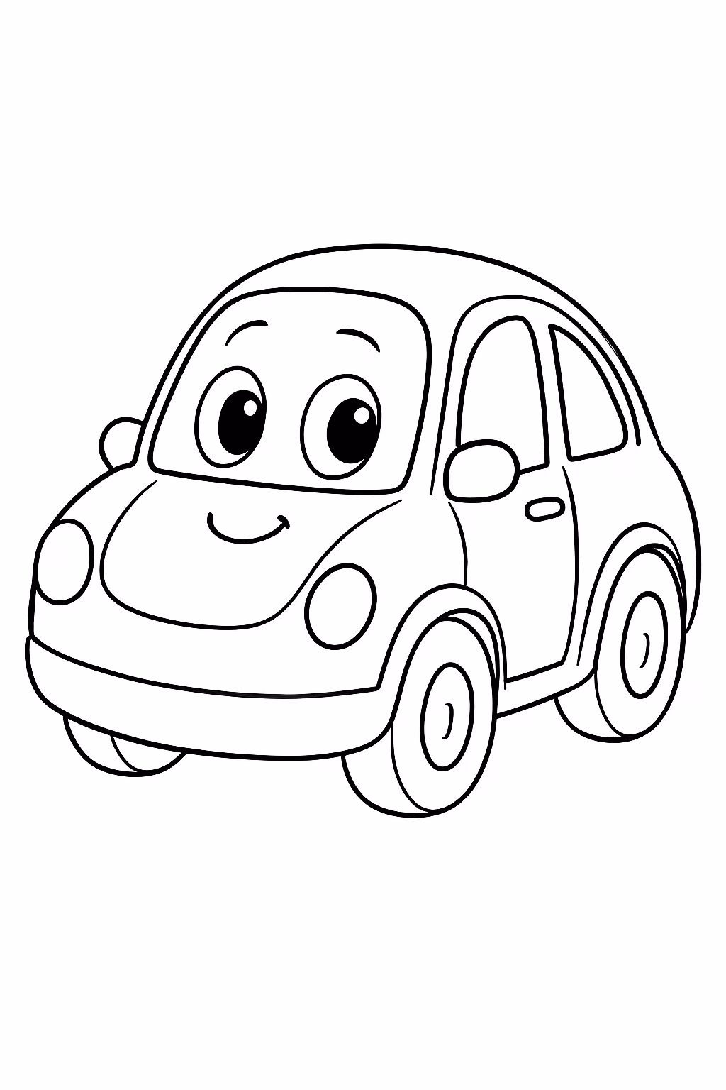 Carrinhos para colorir — desenho para imprimir