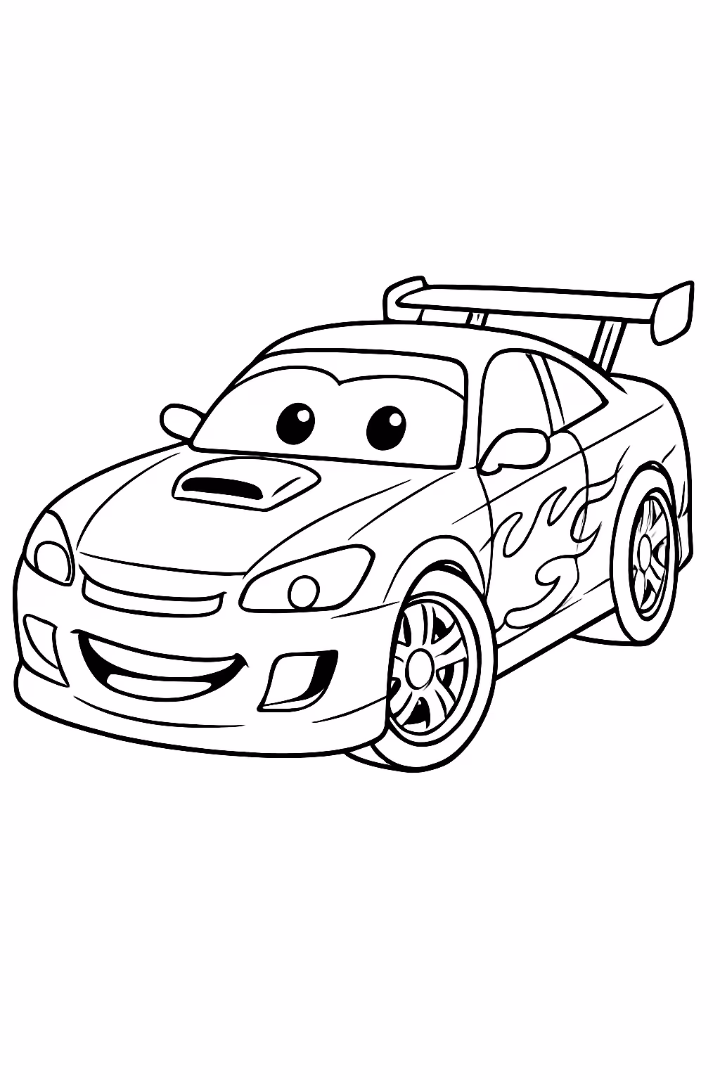 Carros tunados para colorir — desenho para imprimir