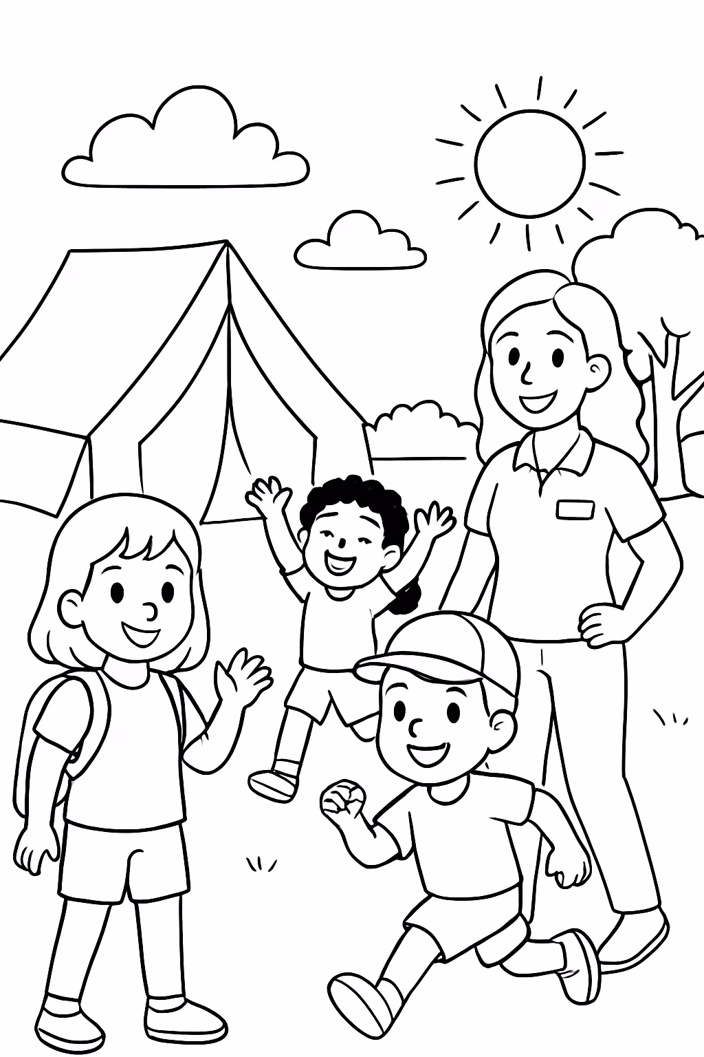 Desenhos de Colônia de Férias