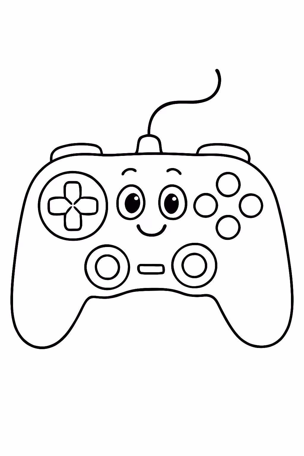 Controle videogame para colorir — desenho para imprimir