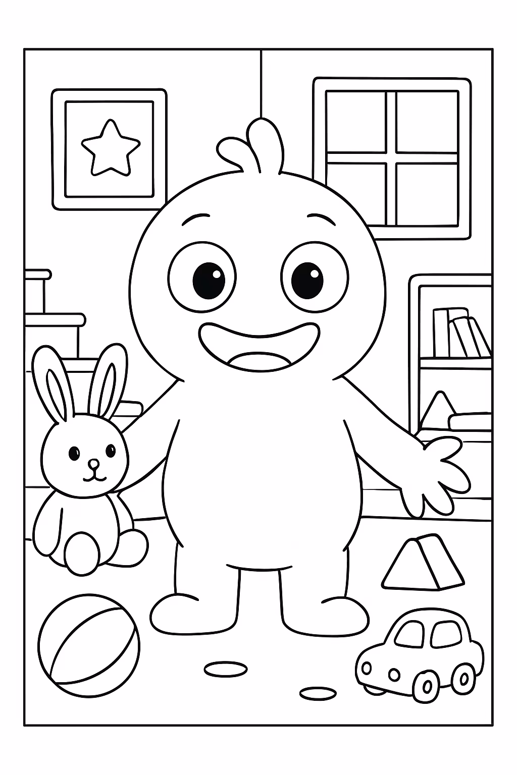 Creche do banban para colorir — desenho para imprimir