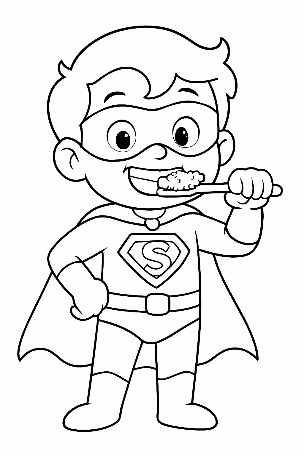 Desenhos de Escovando os dentes