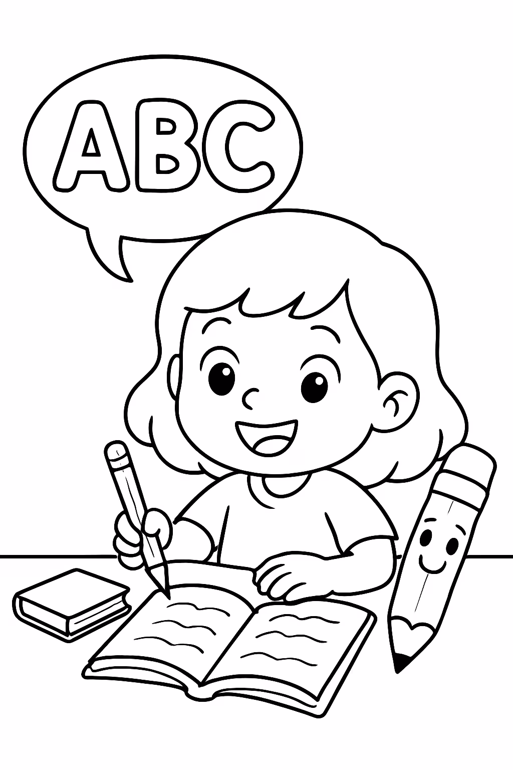 Crie uma atividade de portugues segundo ano para colorir — desenho para imprimir
