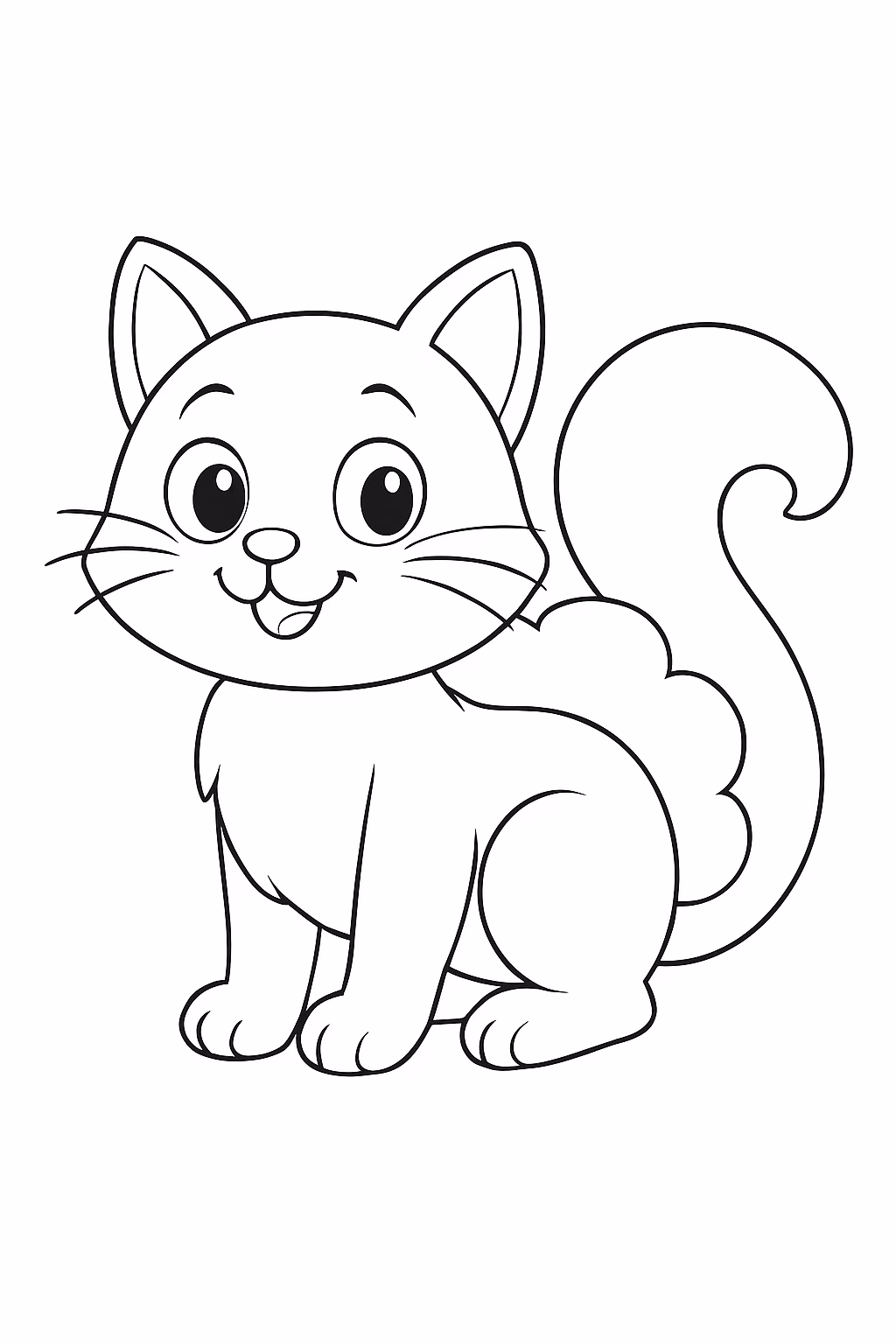 Cucurella gato para colorir — desenho para imprimir
