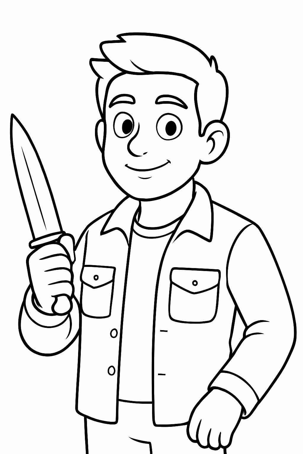 Dean winchester para colorir — desenho para imprimir