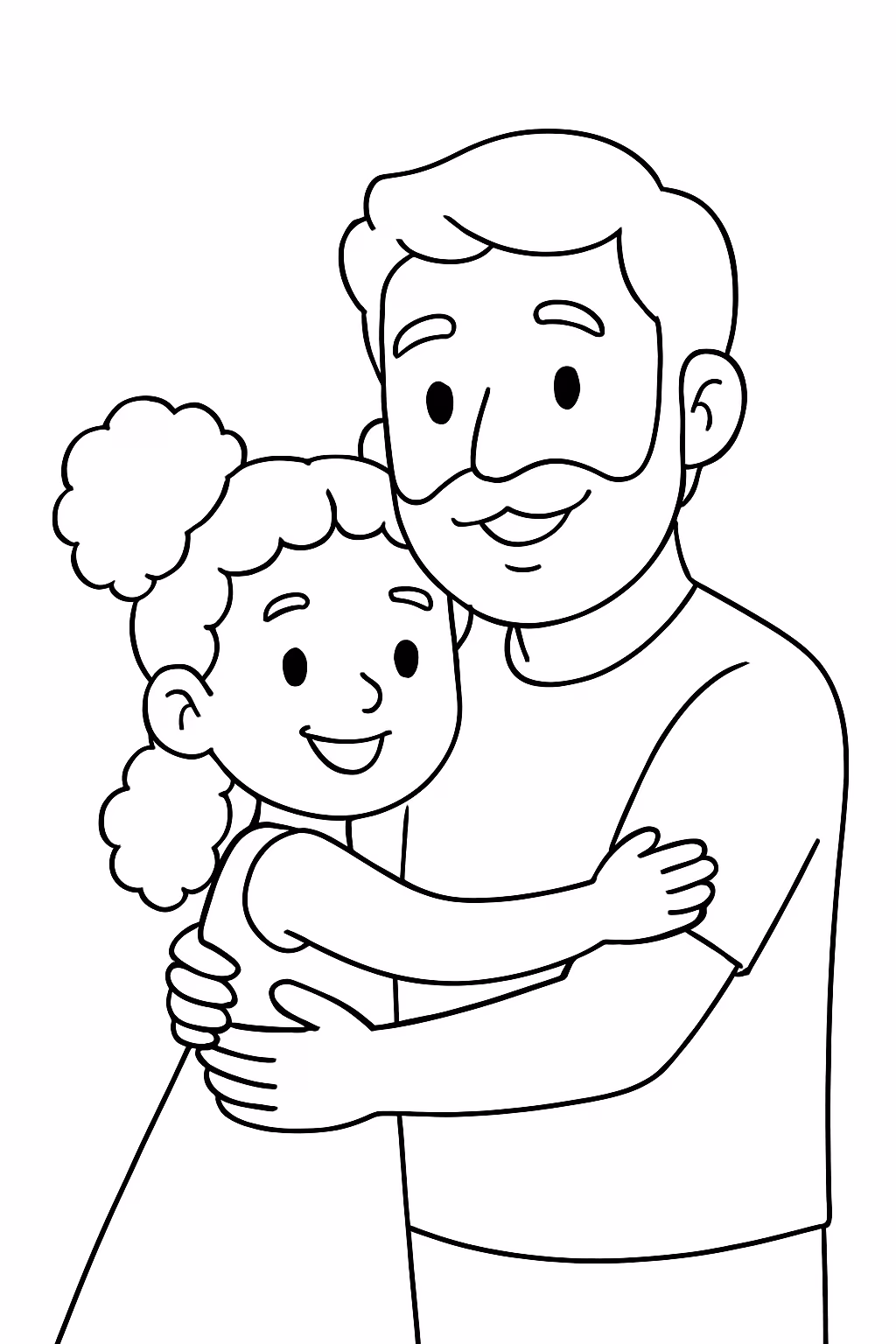 Desenhar a sarah de dois coques com o cabelo cacheado para colorir — desenho para imprimir