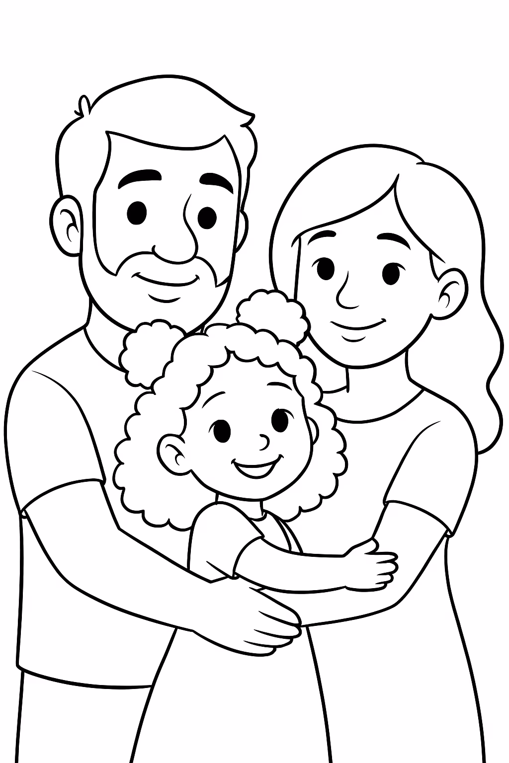 Desenhar a sarah de dois coques com o cabelo cacheado para colorir — desenho para imprimir