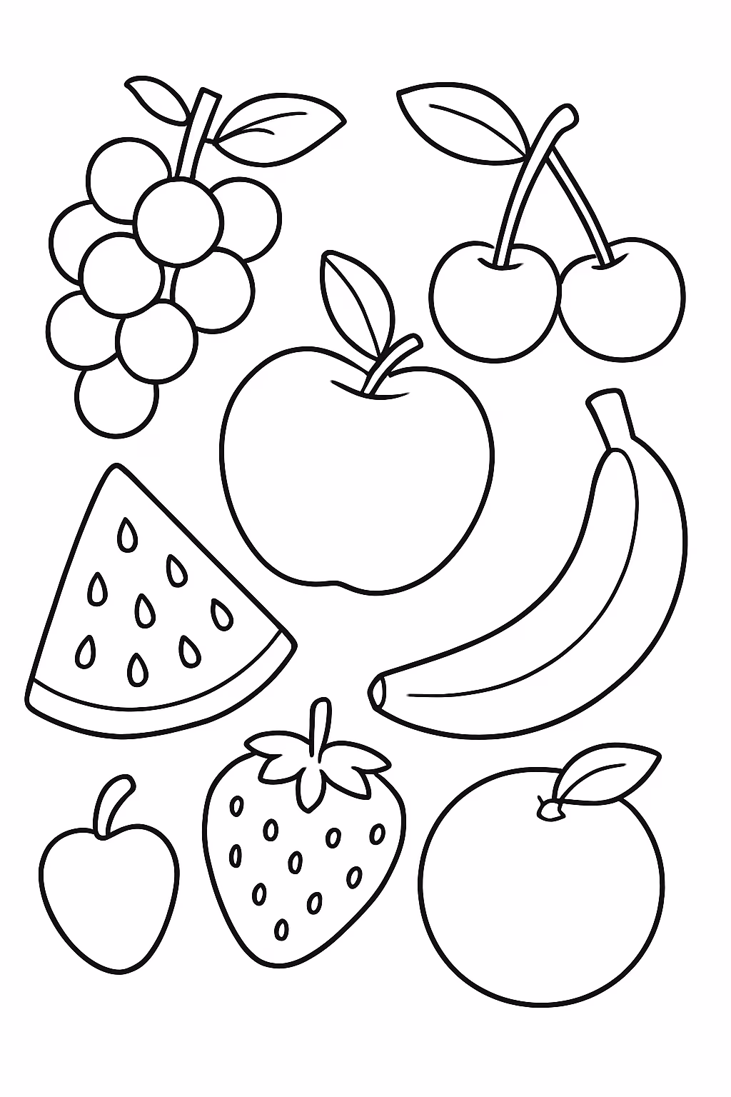 Desenhe varias mine comidinhas barbie faser muito muito menor e para colorir — desenho para imprimir