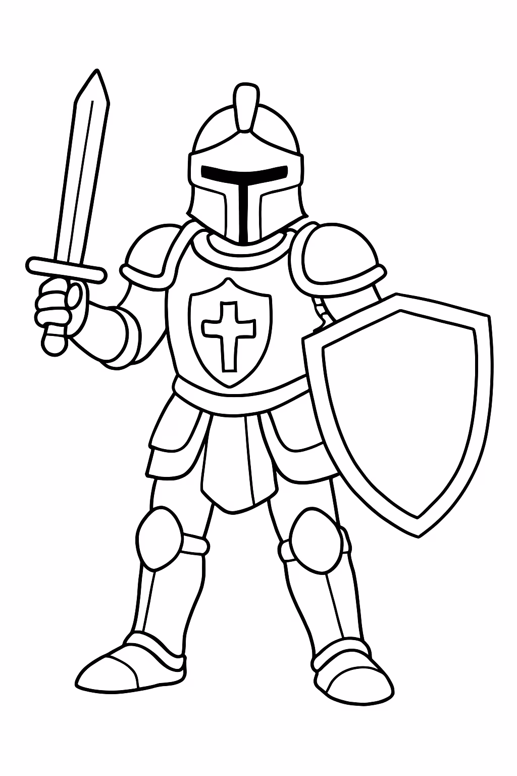 Da armadura de deus para colorir — desenho para imprimir