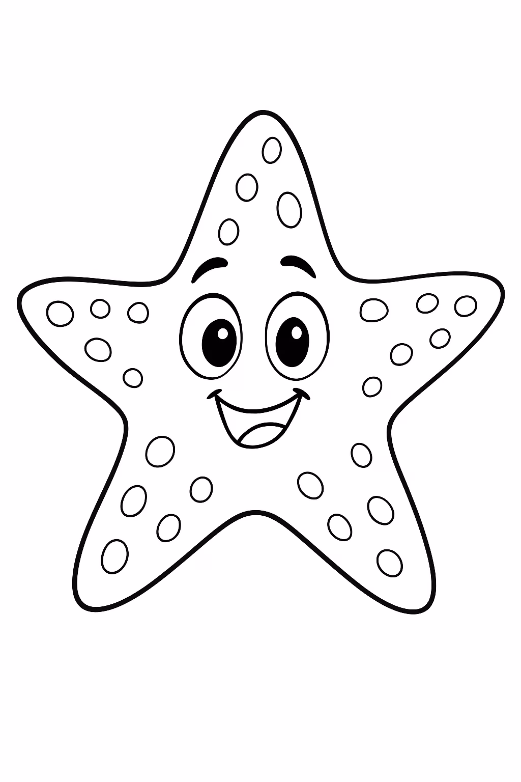 Da estrela selvagem para colorir — desenho para imprimir