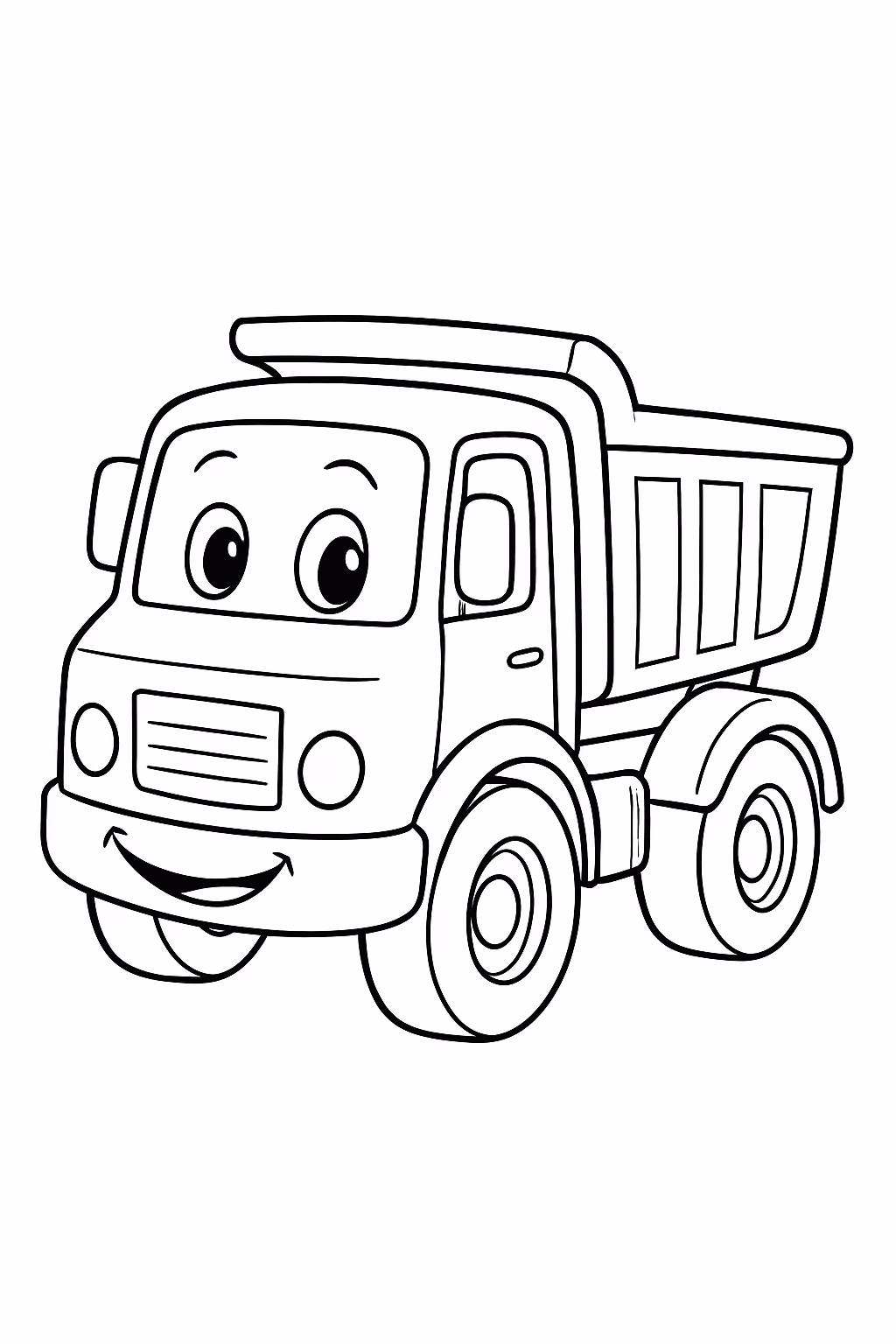 De caminhao preto para colorir — desenho para imprimir