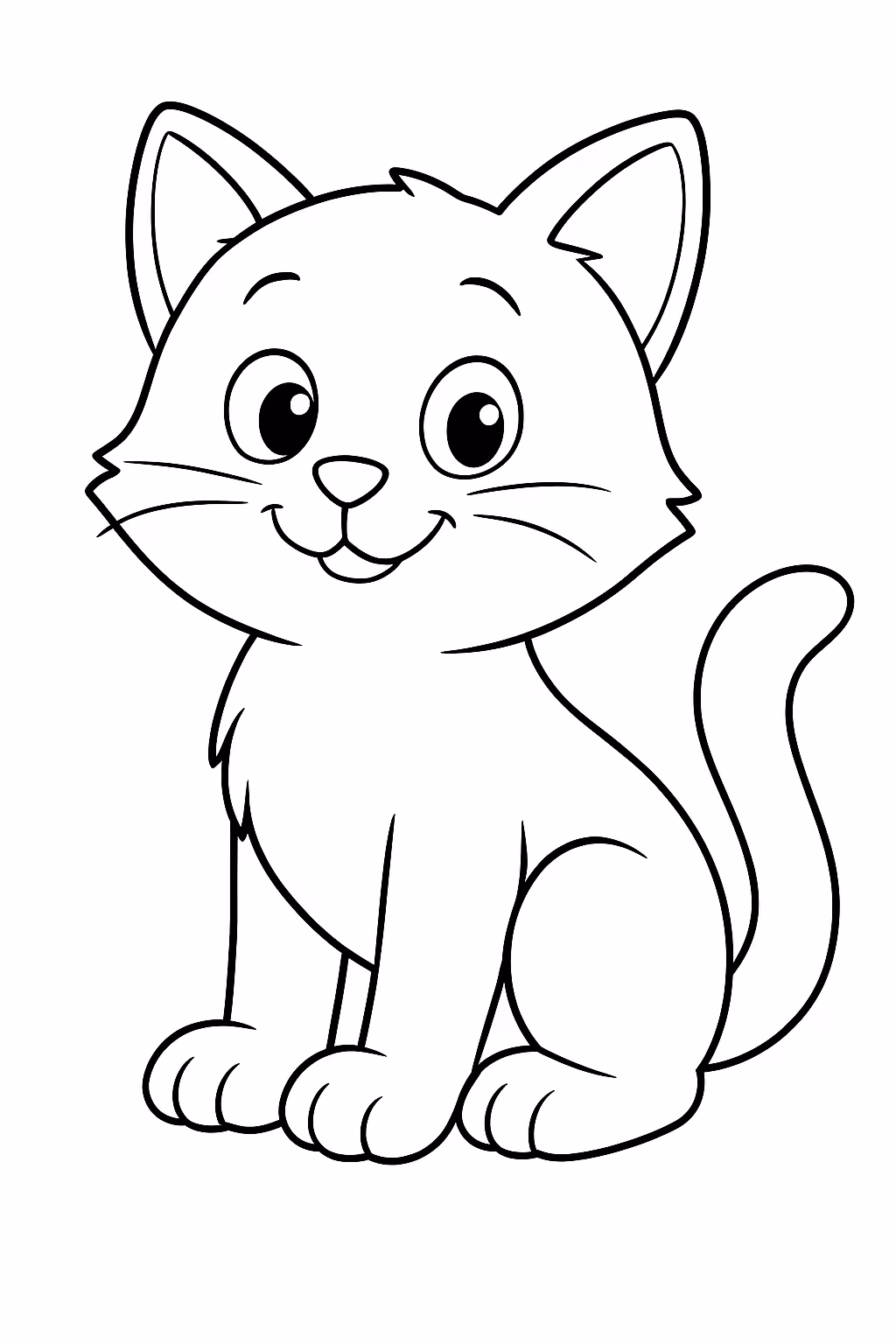 Di minino realizta para colorir — desenho para imprimir