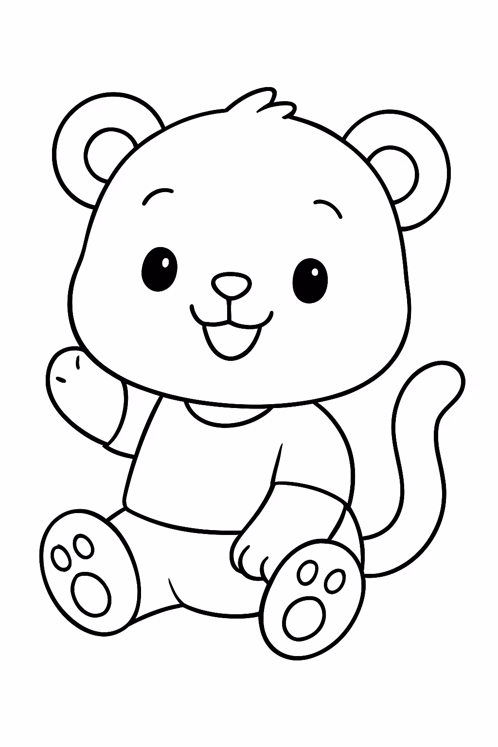 Fofo para colorir — desenho para imprimir
