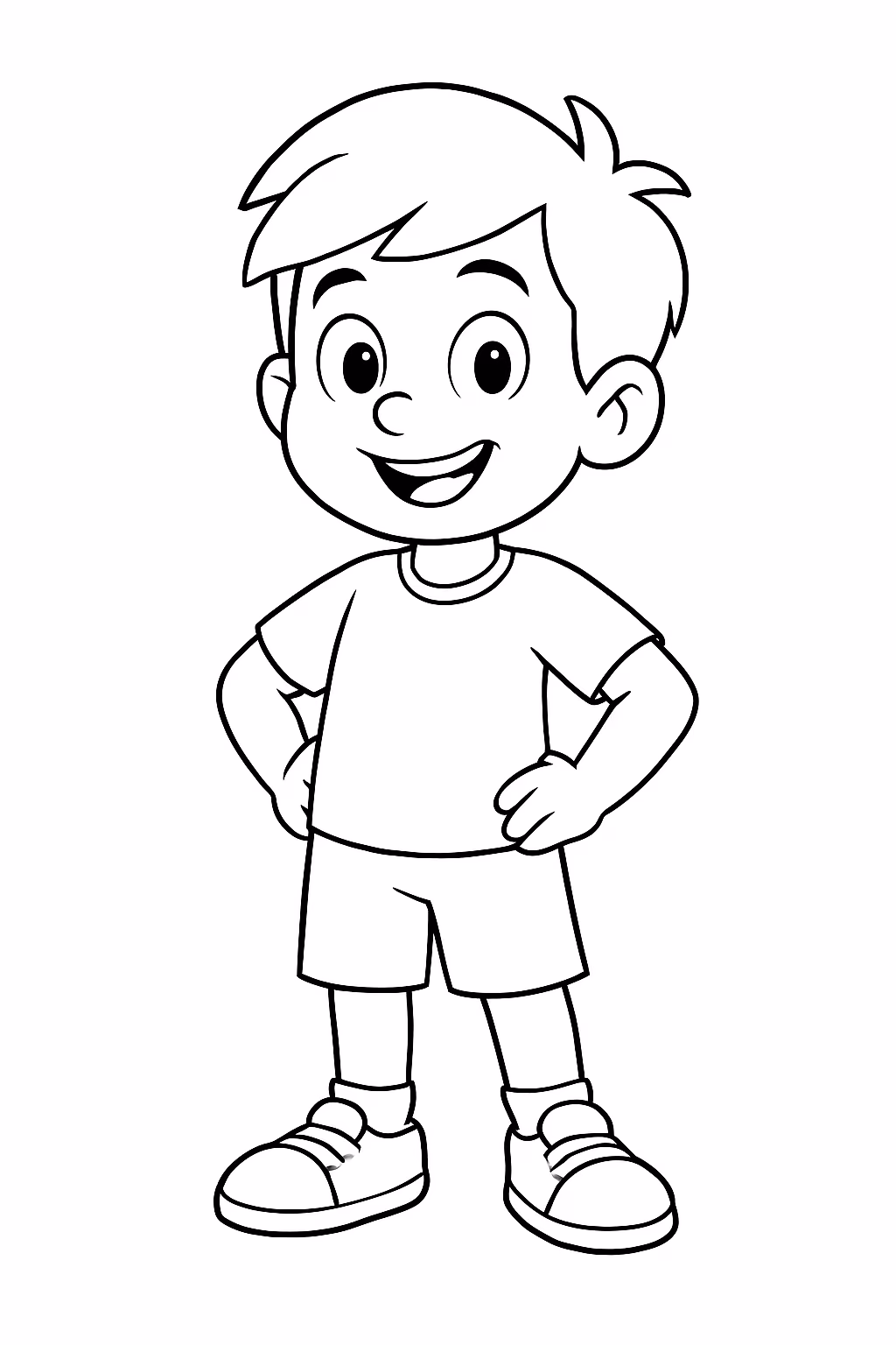 Menino anos para colorir — desenho para imprimir