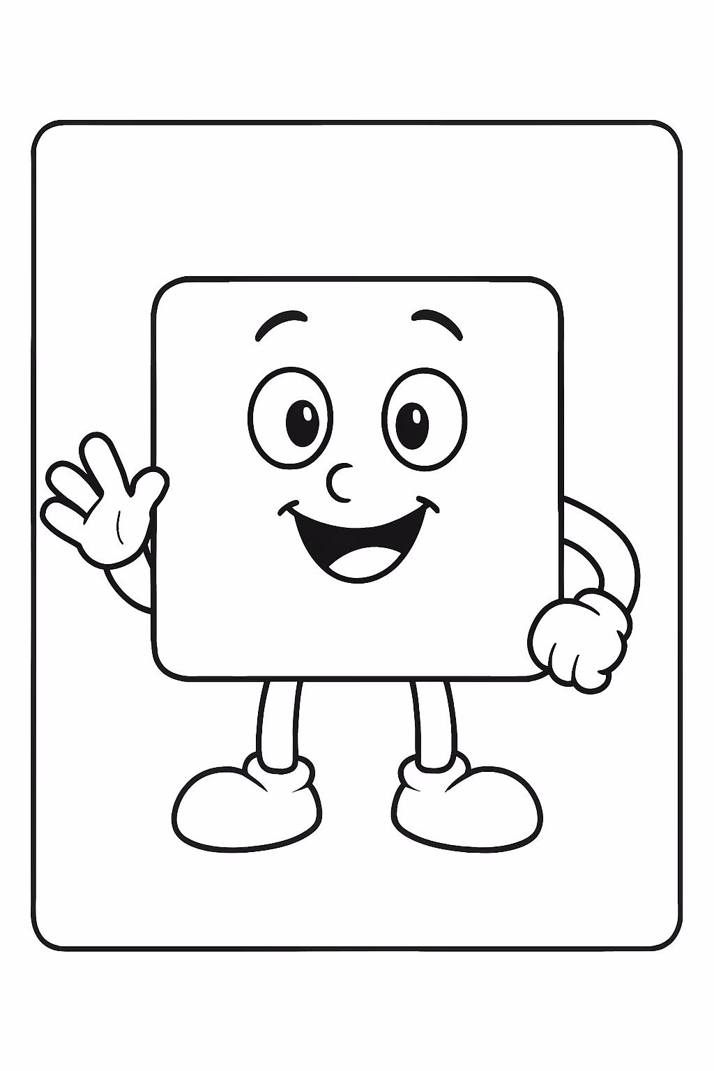 Quadrados para colorir — desenho para imprimir