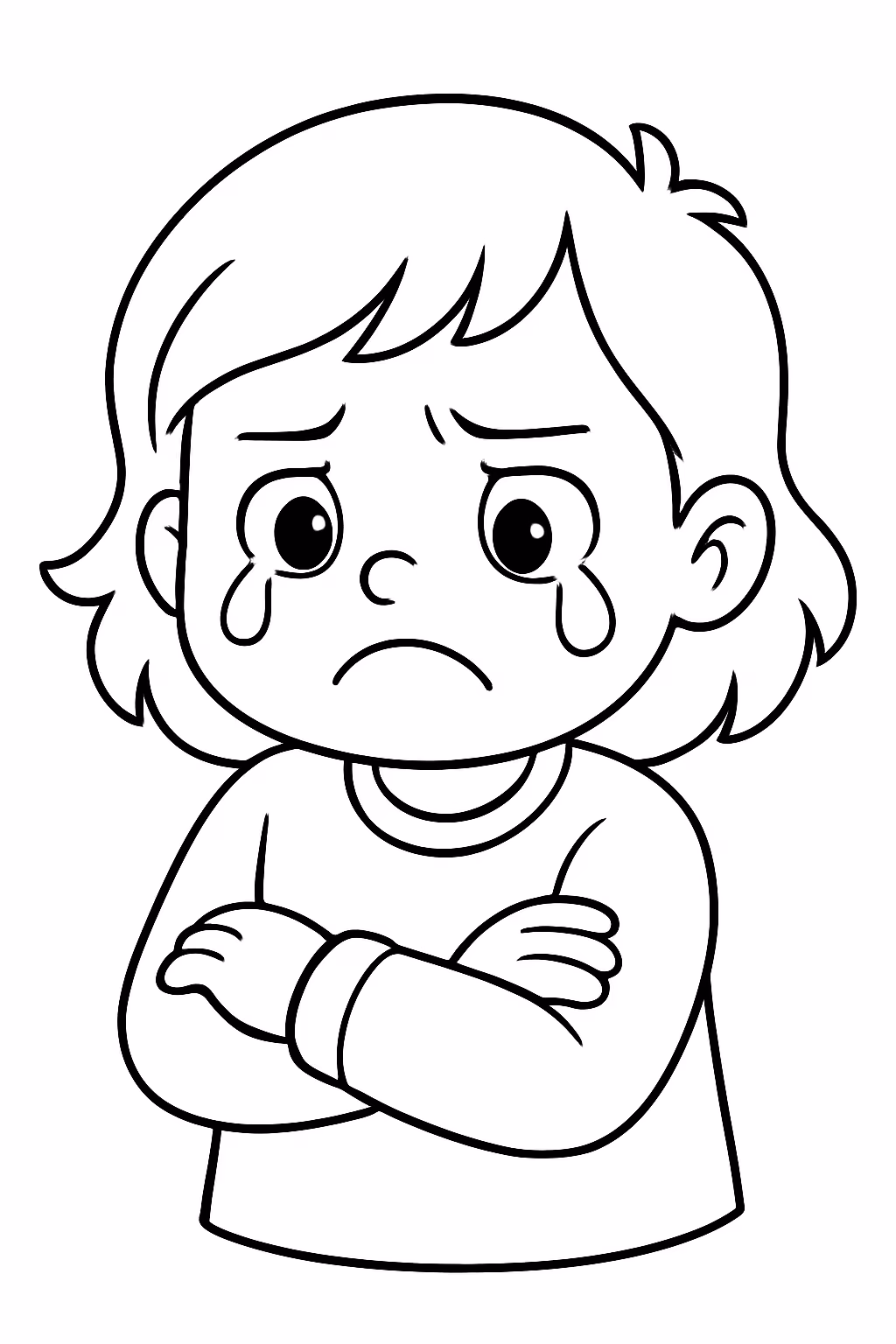 Sobre sentimentos para colorir — desenho para imprimir