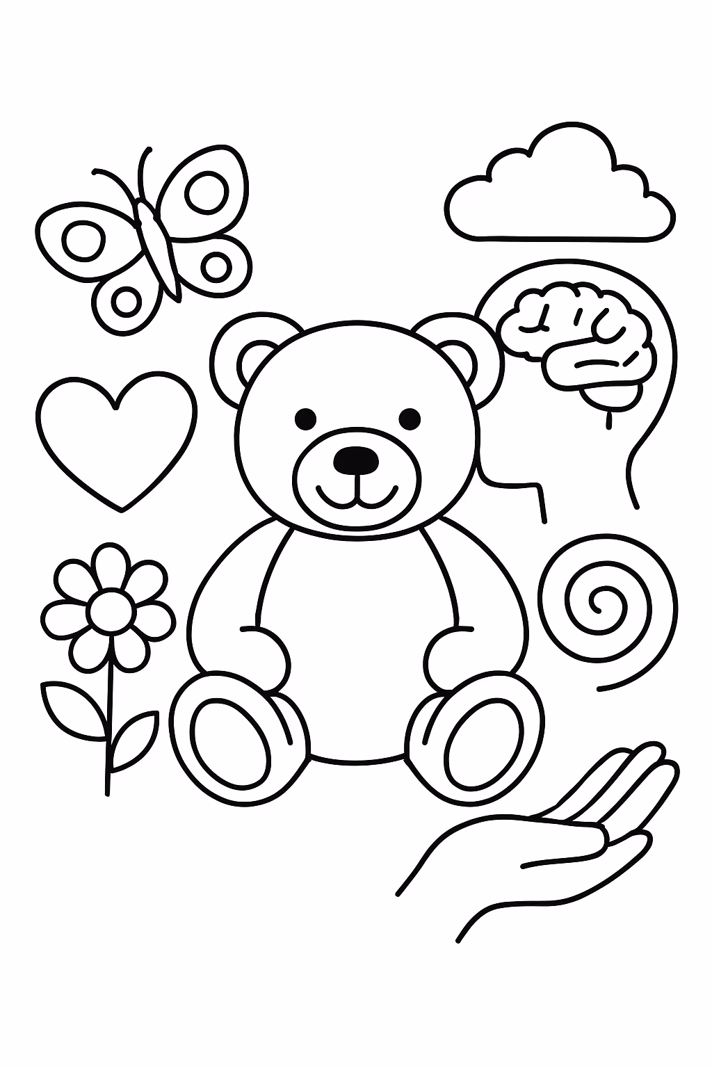 Terapeuticos psicologia para colorir — desenho para imprimir