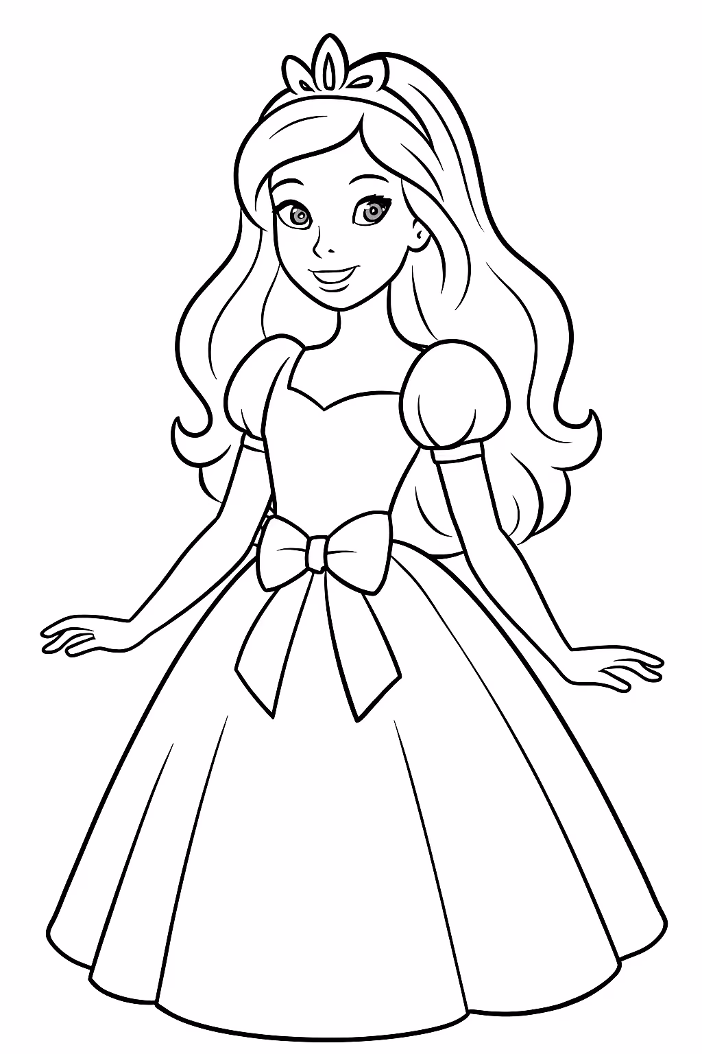 Desneho barbie para colorir — desenho para imprimir
